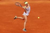 Magda Linette at the 2024 Madrid Open.